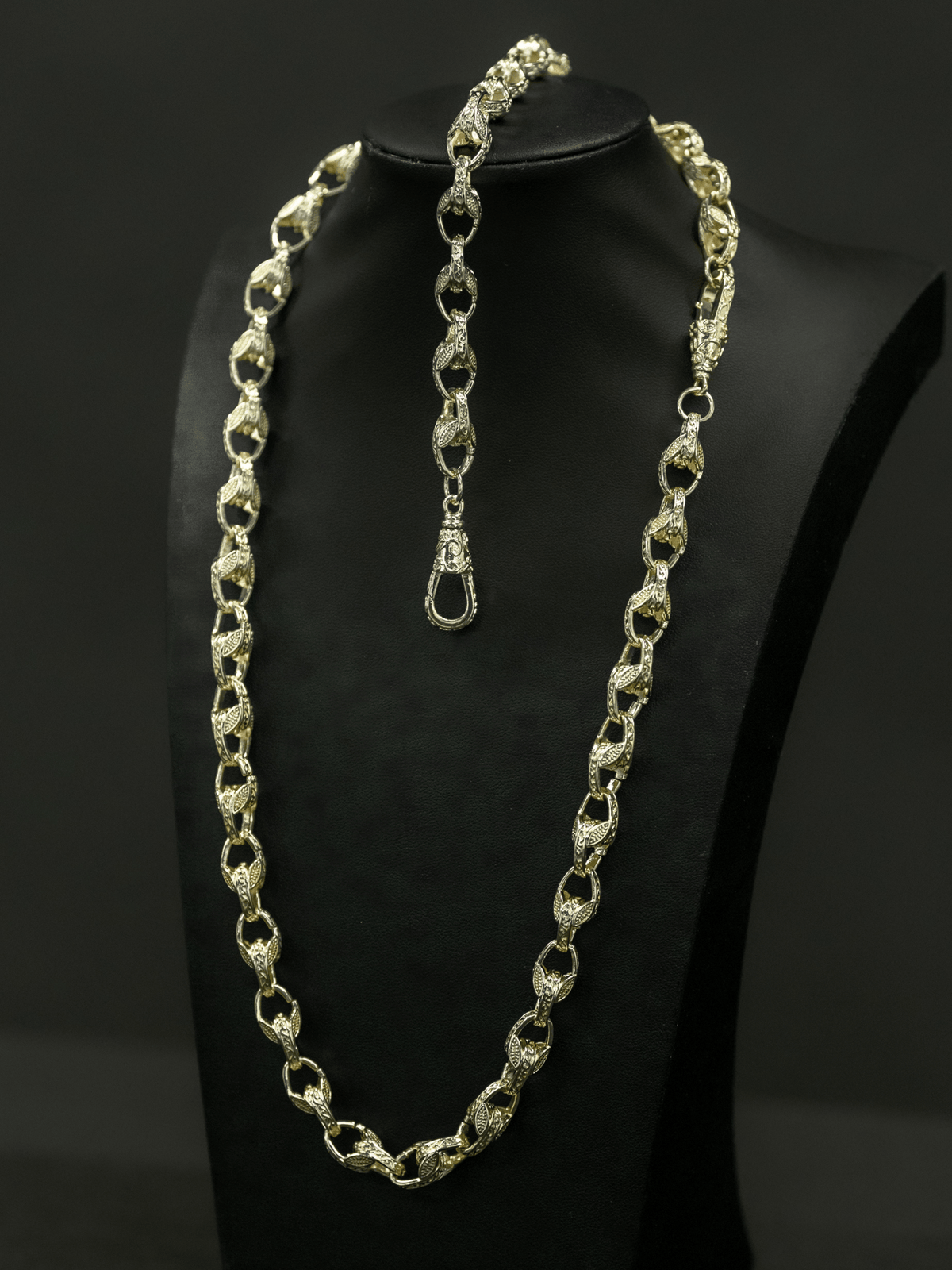 White Gold Filled Tulip Set 10mm