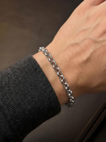 Silver Belcher Bracelet 10mm