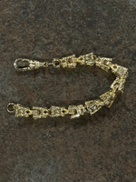 9ct Gold Filled Lego Bracelet 10mm