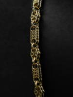 9ct Gold Filled Stars & Bars Chain 10mm