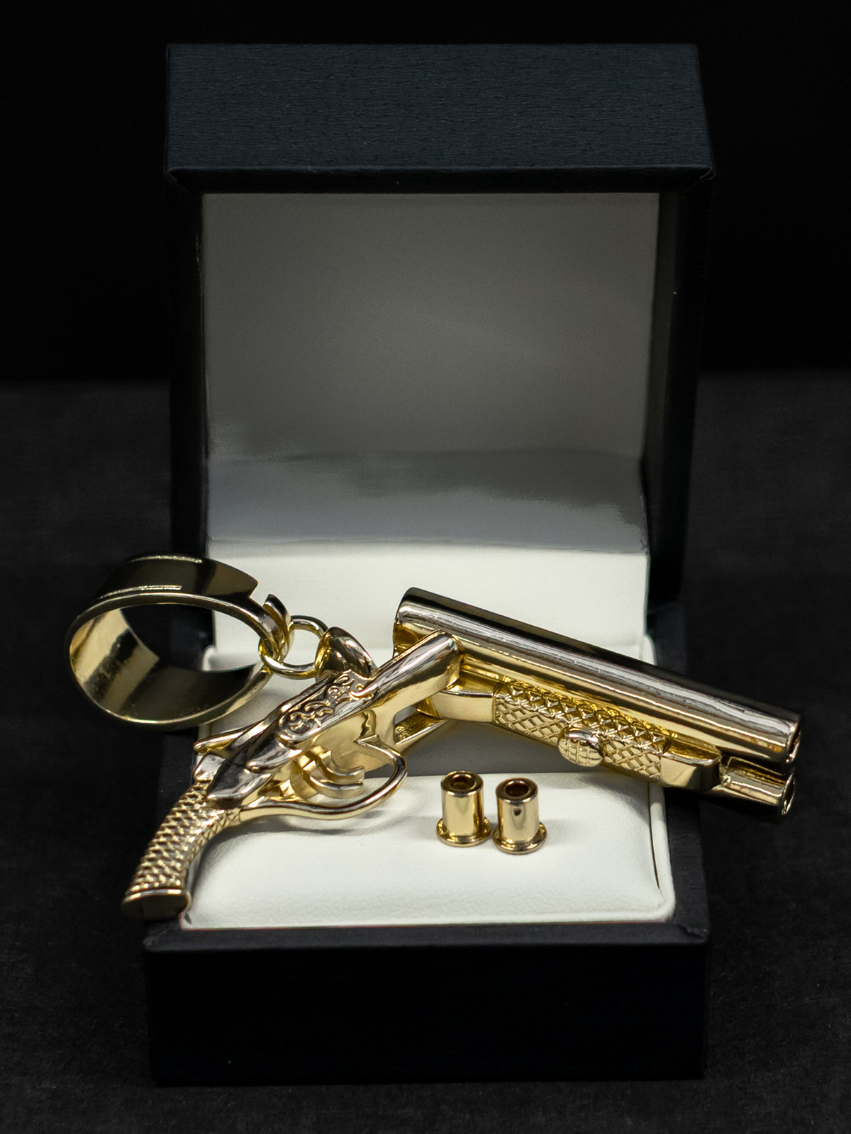 9ct Gold Filled Shotgun Pendant