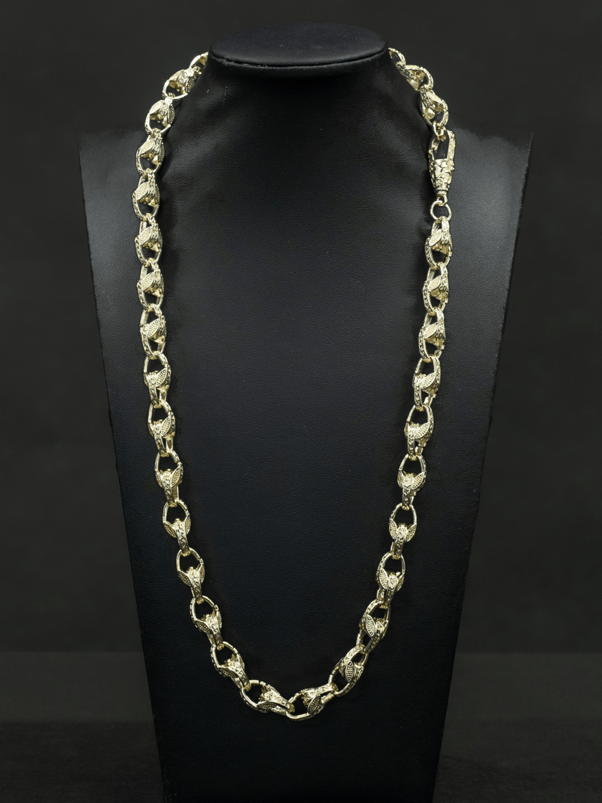 White Gold Filled Tulip Chain 10mm