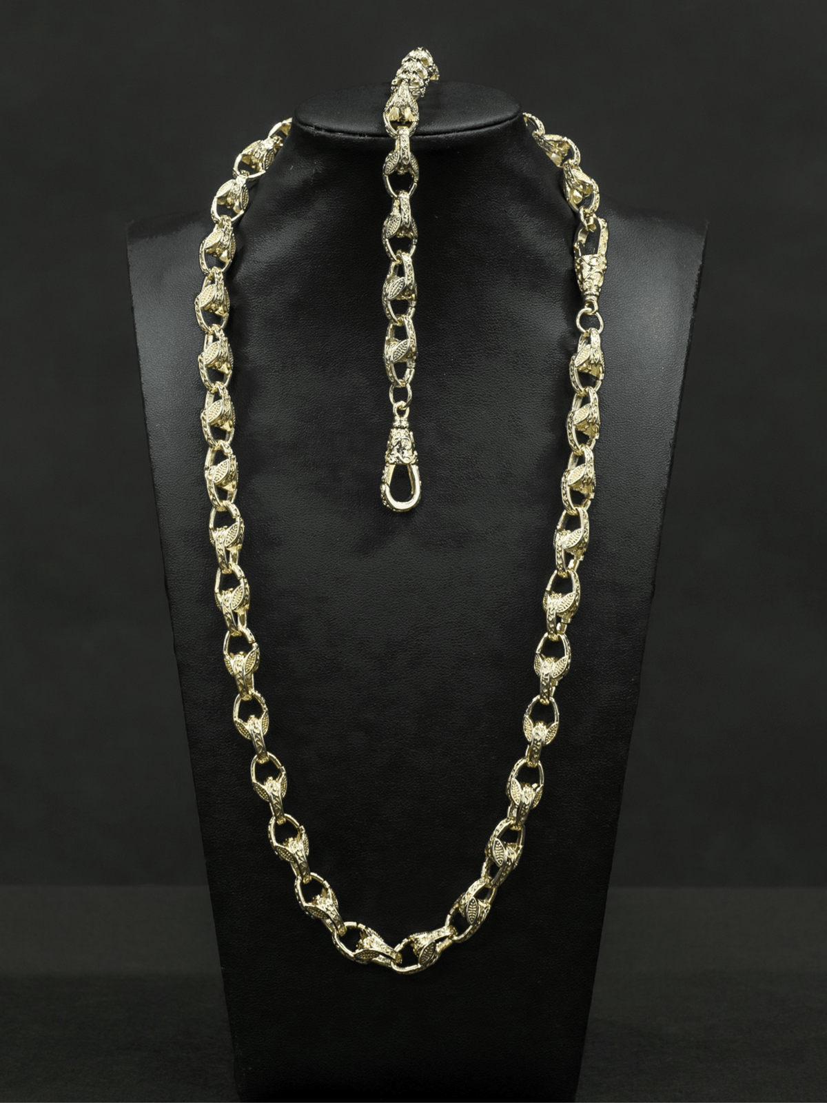 White Gold Filled Tulip Set 10mm