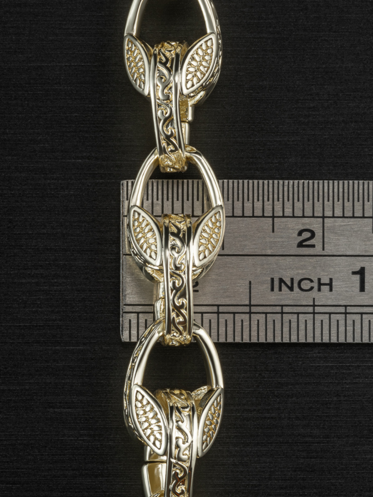 White Gold Filled Tulip Bracelet 10mm