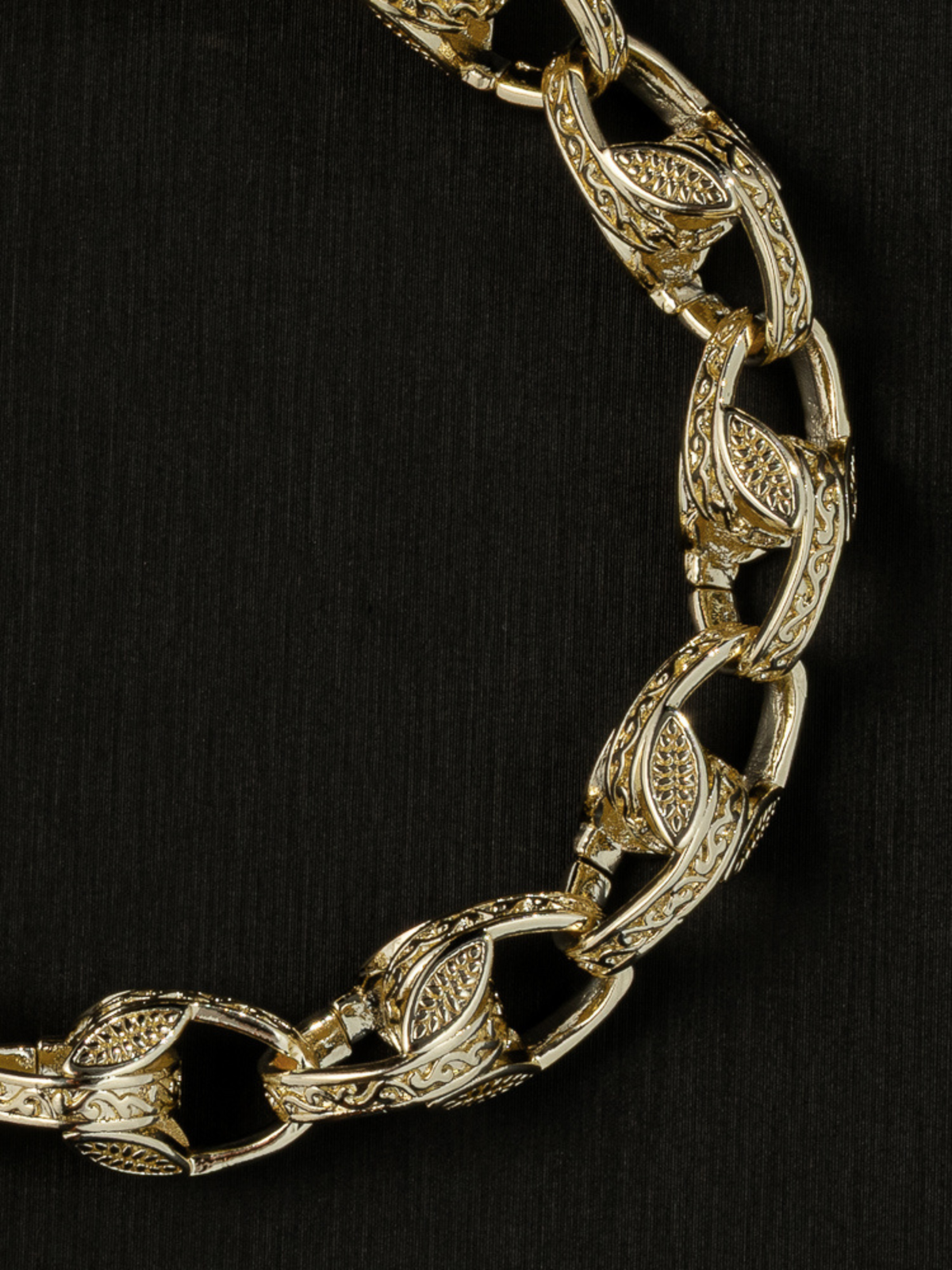 White Gold Filled Tulip Chain 10mm