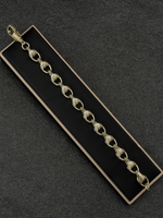 White Gold Filled Tulip Set 10mm