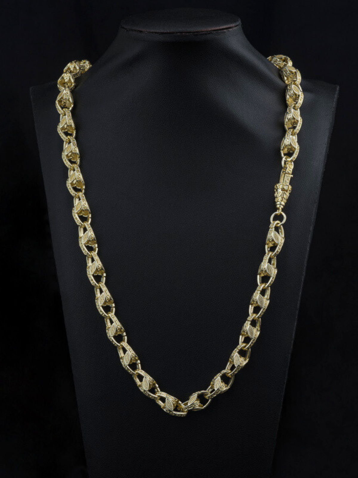 White Gold Filled Tulip Chain 10mm
