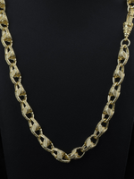 White Gold Filled Tulip Set 10mm