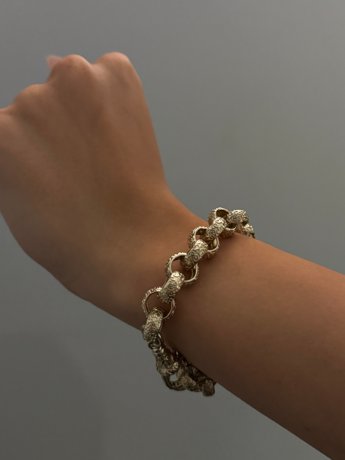 9ct Gold Filled Full Patterned Belcher Set 12mm