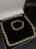 9ct Gold Filled Full Patterned Belcher Set 12mm