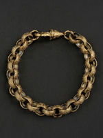 9ct Gold Filled Full Patterned Belcher Bracelet 12mm