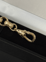 9ct Gold Filled Full Patterned Belcher Bracelet 12mm