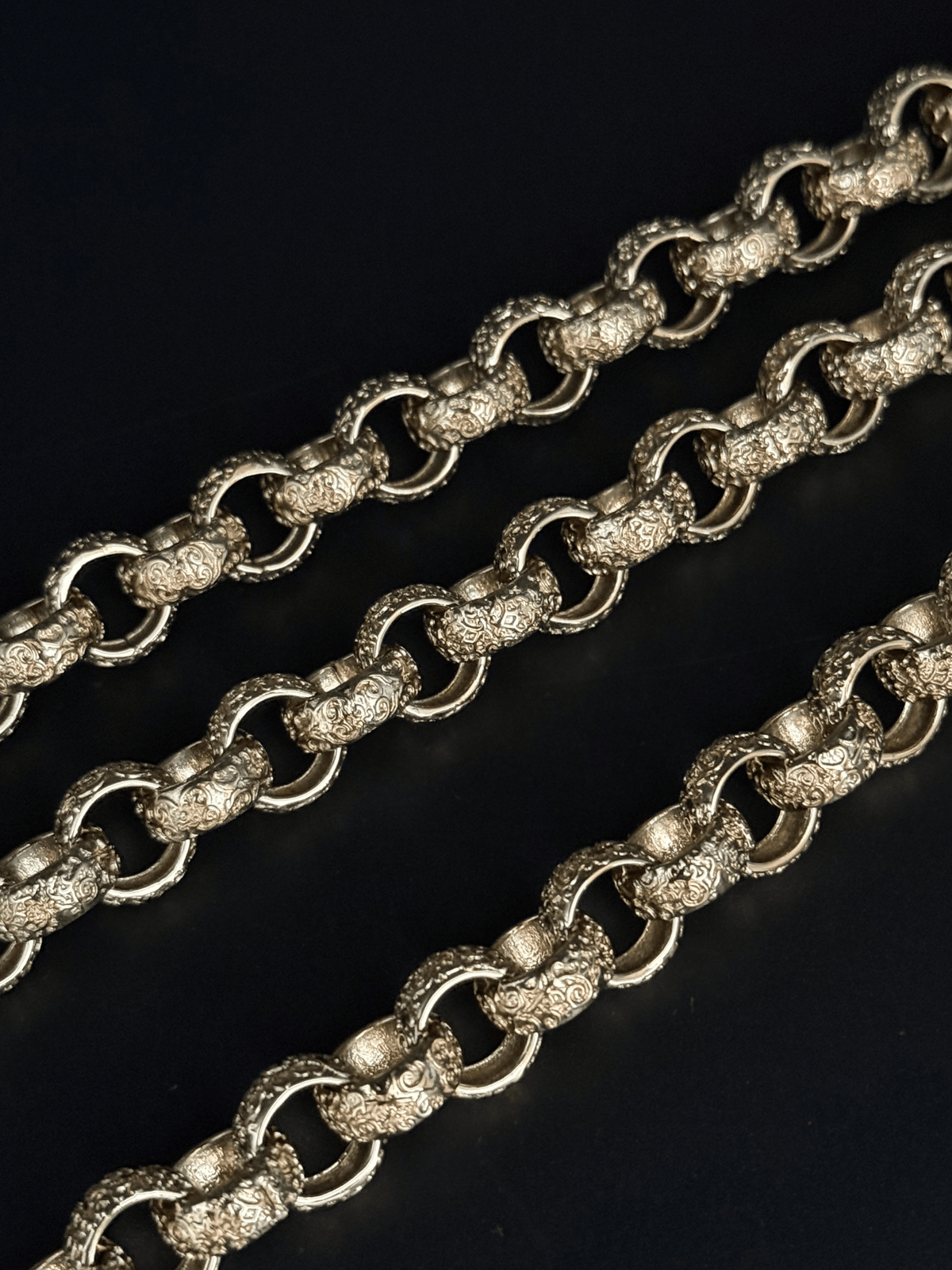 9ct Gold Filled Full Patterned Belcher Bracelet 12mm