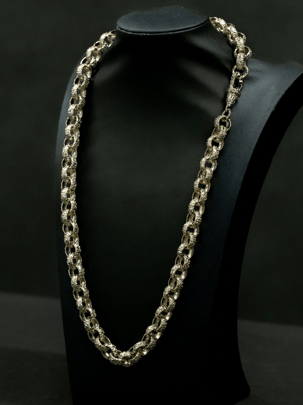 9ct Gold Filled Full Patterned Belcher Chain 12mm