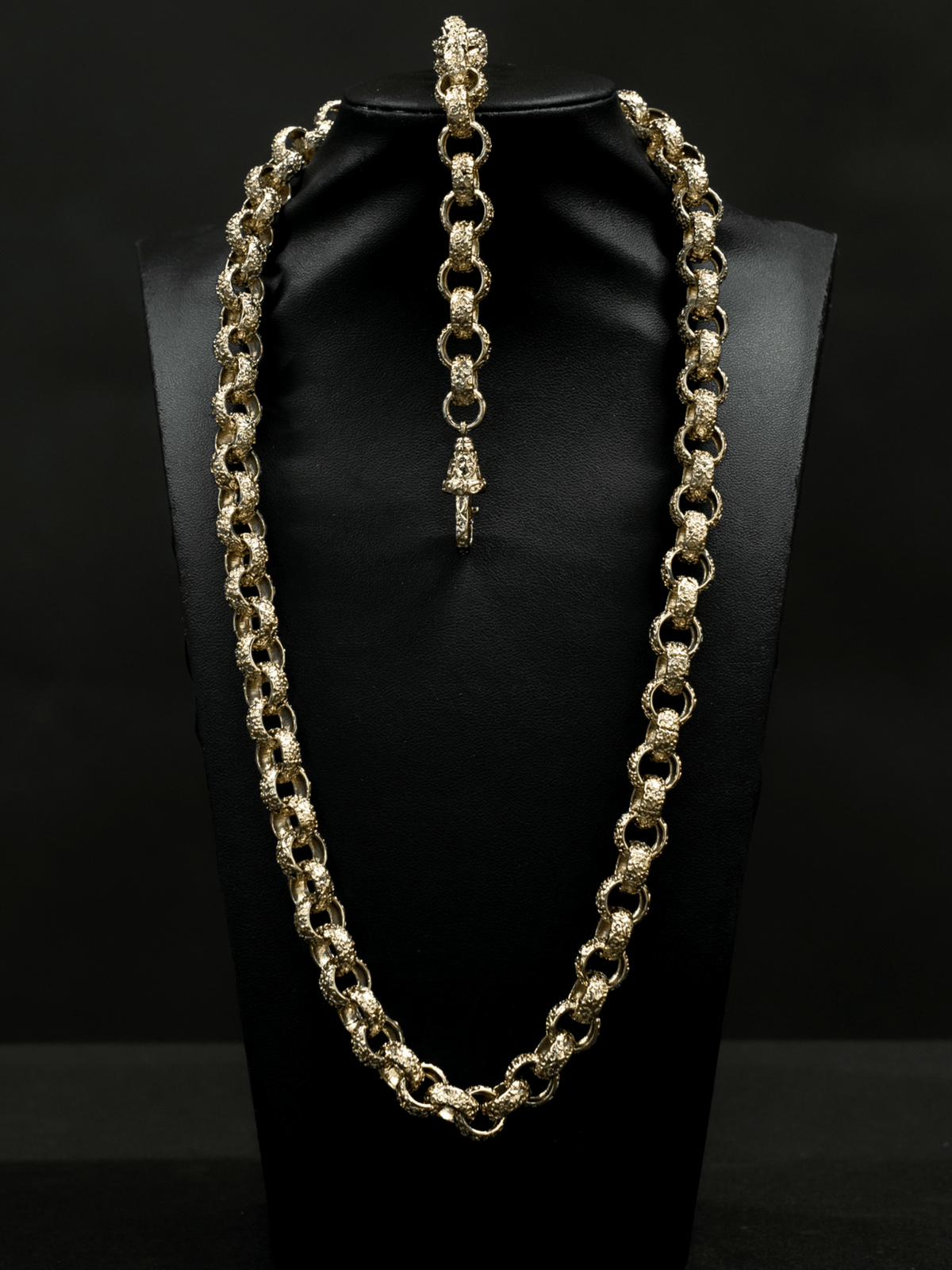 9ct Gold Filled Full Patterned Belcher Set 12mm