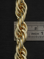 9ct Gold Filled Rope Bracelet 12mm