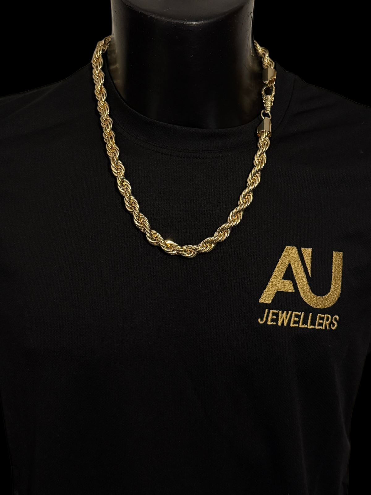 9ct Gold Filled Rope Chain 12mm