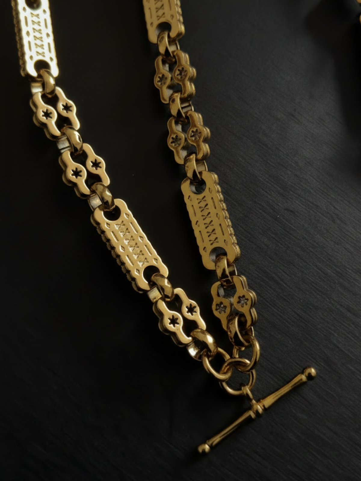 9ct Gold Filled Stars & Bars Set 12mm