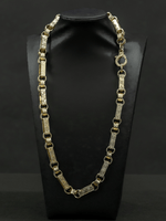 9ct Gold Filled Gypsy Link Belcher Chain 13mm