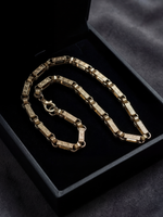 9ct Gold Filled Gypsy Link Belcher Chain 13mm