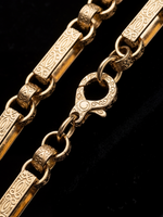 9ct Gold Filled Gypsy Link Belcher Chain 13mm