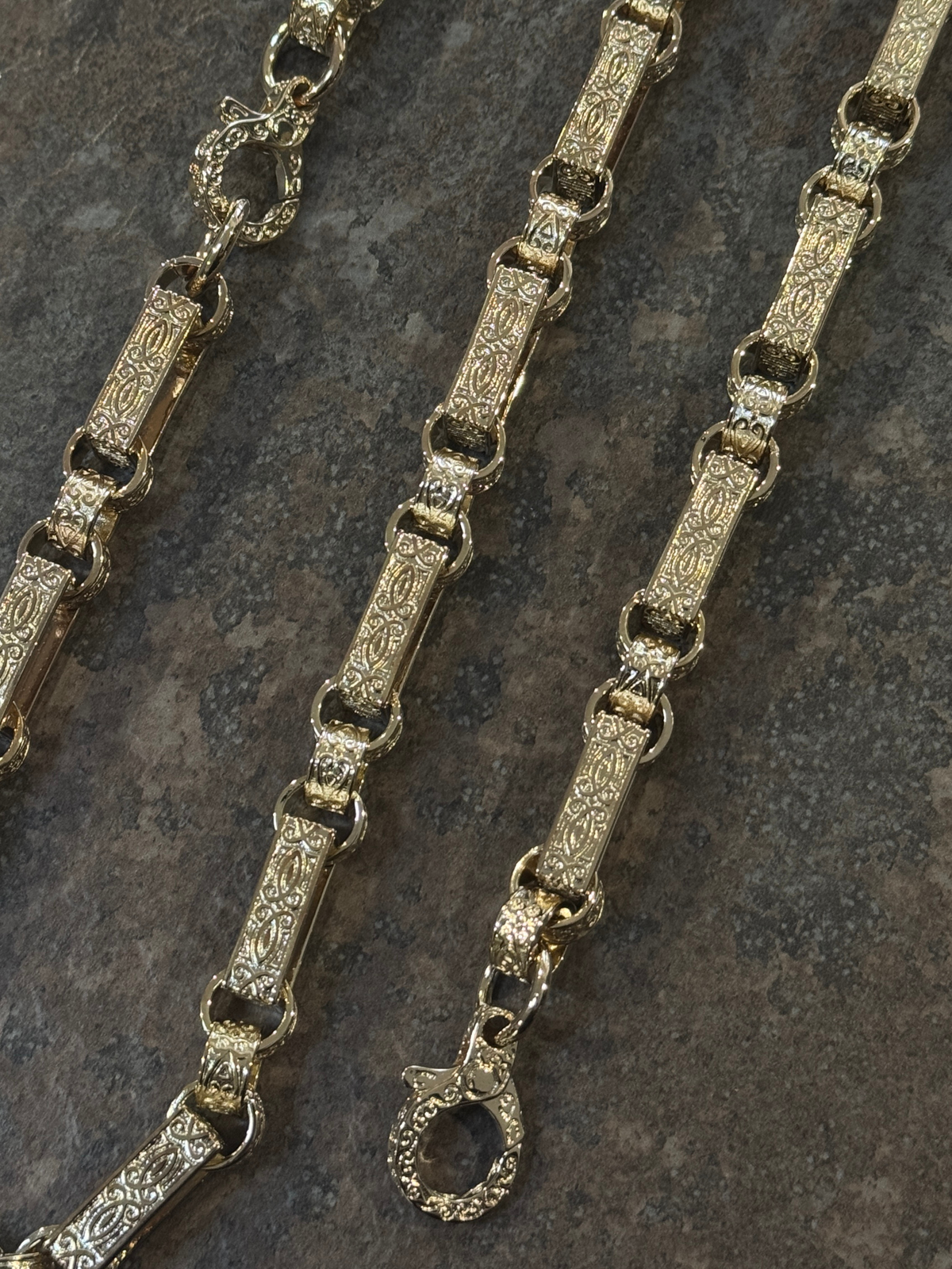 9ct Gold Filled Gypsy Link Belcher Set 13mm