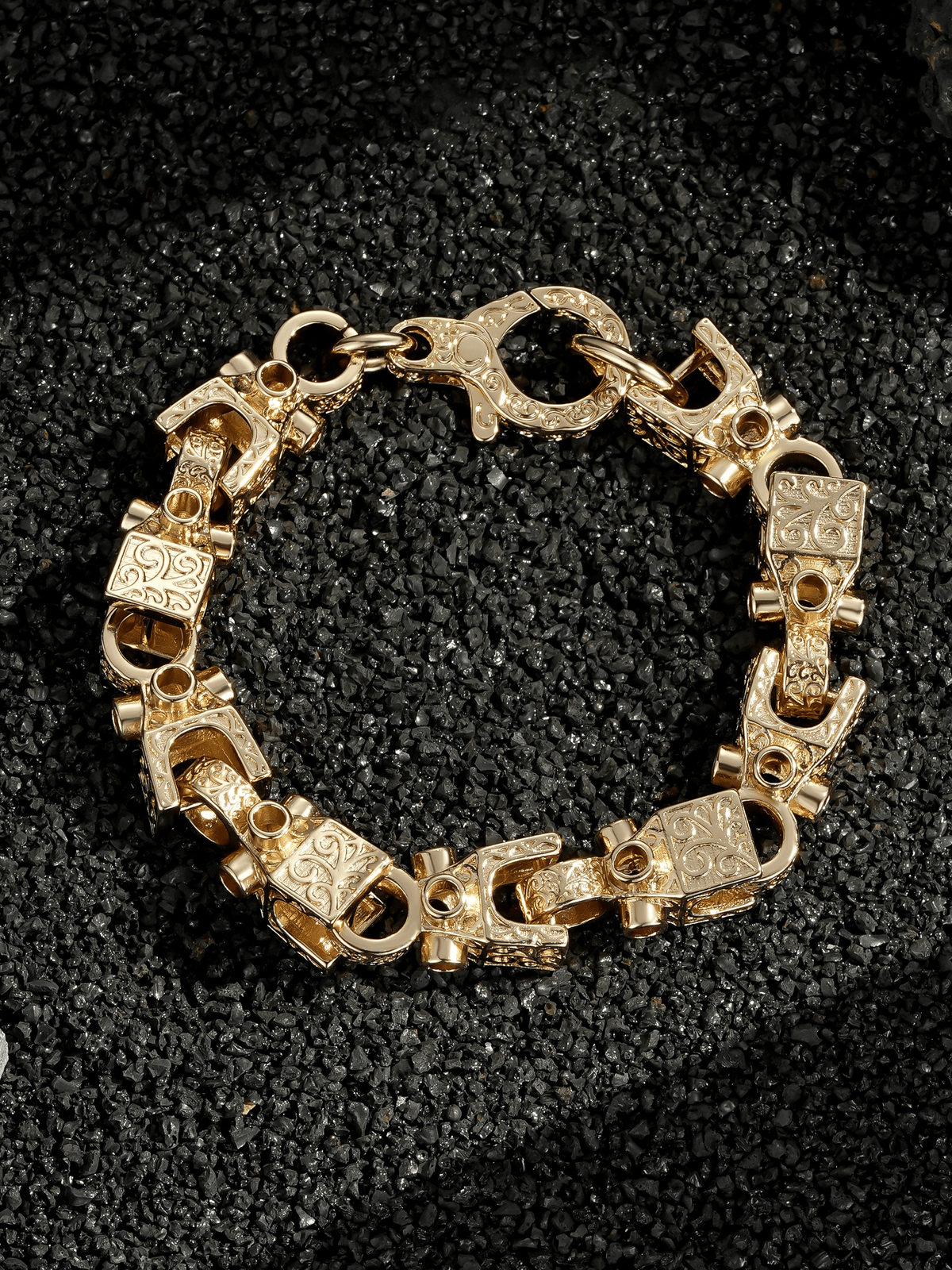 9ct Gold Filled Lego Bracelet 13mm