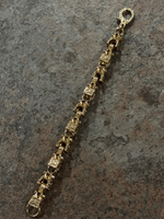 9ct Gold Filled Lego Bracelet 13mm