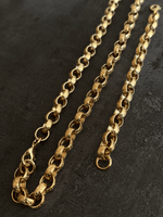 9ct Gold Filled Patterned Oval Belcher Set 13mm