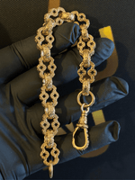 9ct Gold Filled Stars & Bars Bracelet 13mm