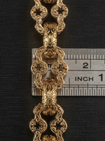 9ct Gold Filled Stars & Bars Bracelet 13mm