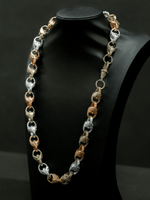 9ct Tri-Colour Gold Filled Tulip Chain 13mm