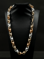 9ct Tri-Colour Gold Filled Tulip Chain 13mm