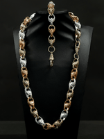 9ct Tri-Colour Gold Filled Tulip Set 13mm