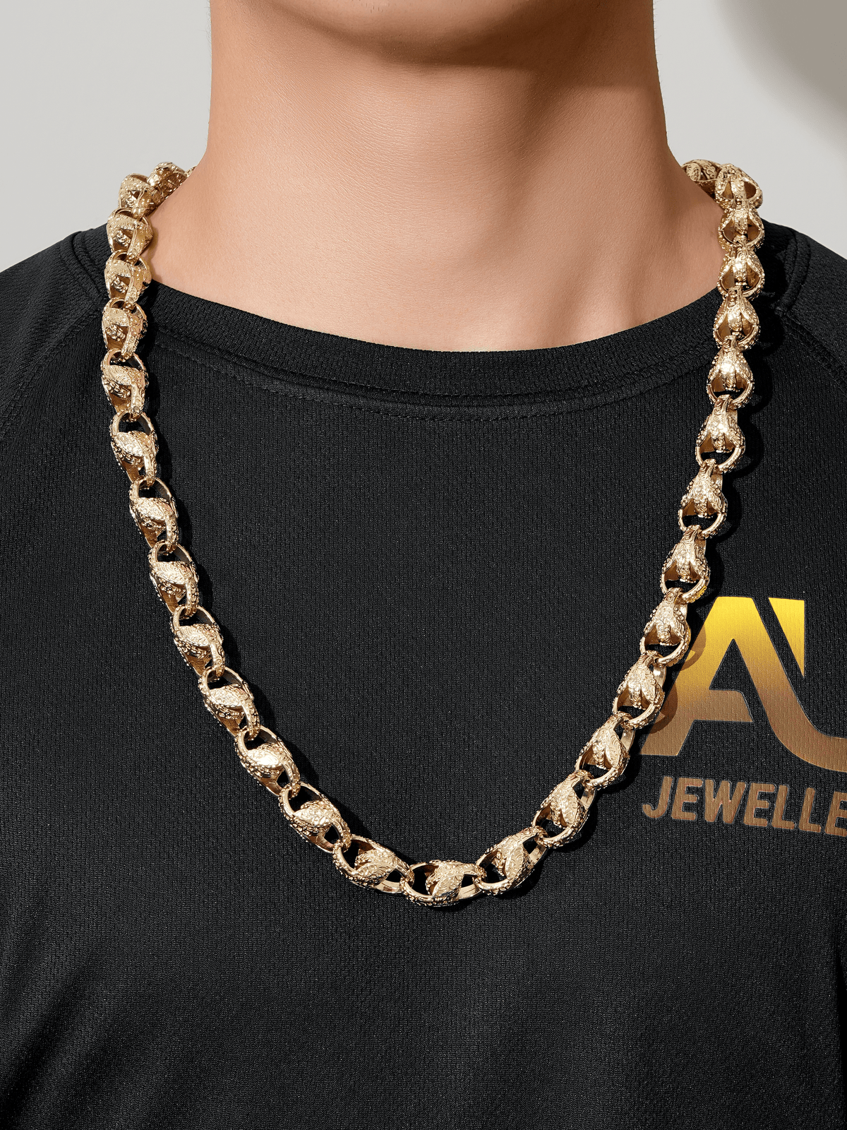 9ct Gold Filled Tulip Chain 13mm