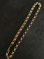 9ct Gold Filled Patterned Oval Belcher Chain 13mm