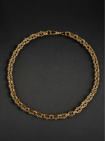 9ct Gold Filled Stars & Bars Chain 13mm