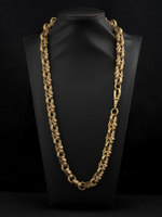 9ct Gold Filled Stars & Bars Chain 13mm