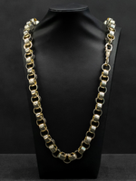 9ct Gold Filled Patterned Belcher Chain 14mm