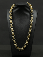 9ct Gold Filled Patterned Belcher Chain 15mm