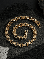 9ct Gold Filled Patterned Belcher Chain 15mm