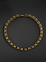 9ct Gold Filled Patterned Belcher Set 15mm