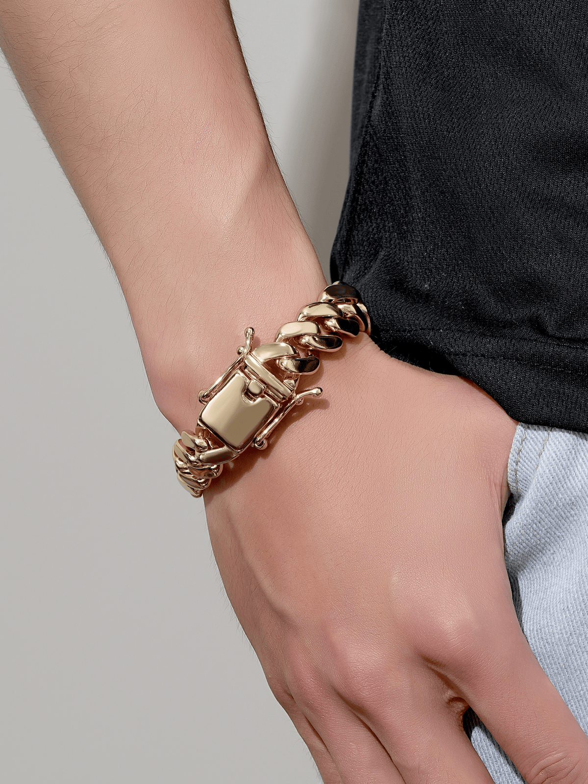 9ct Gold Filled Cuban Bracelet 15mm