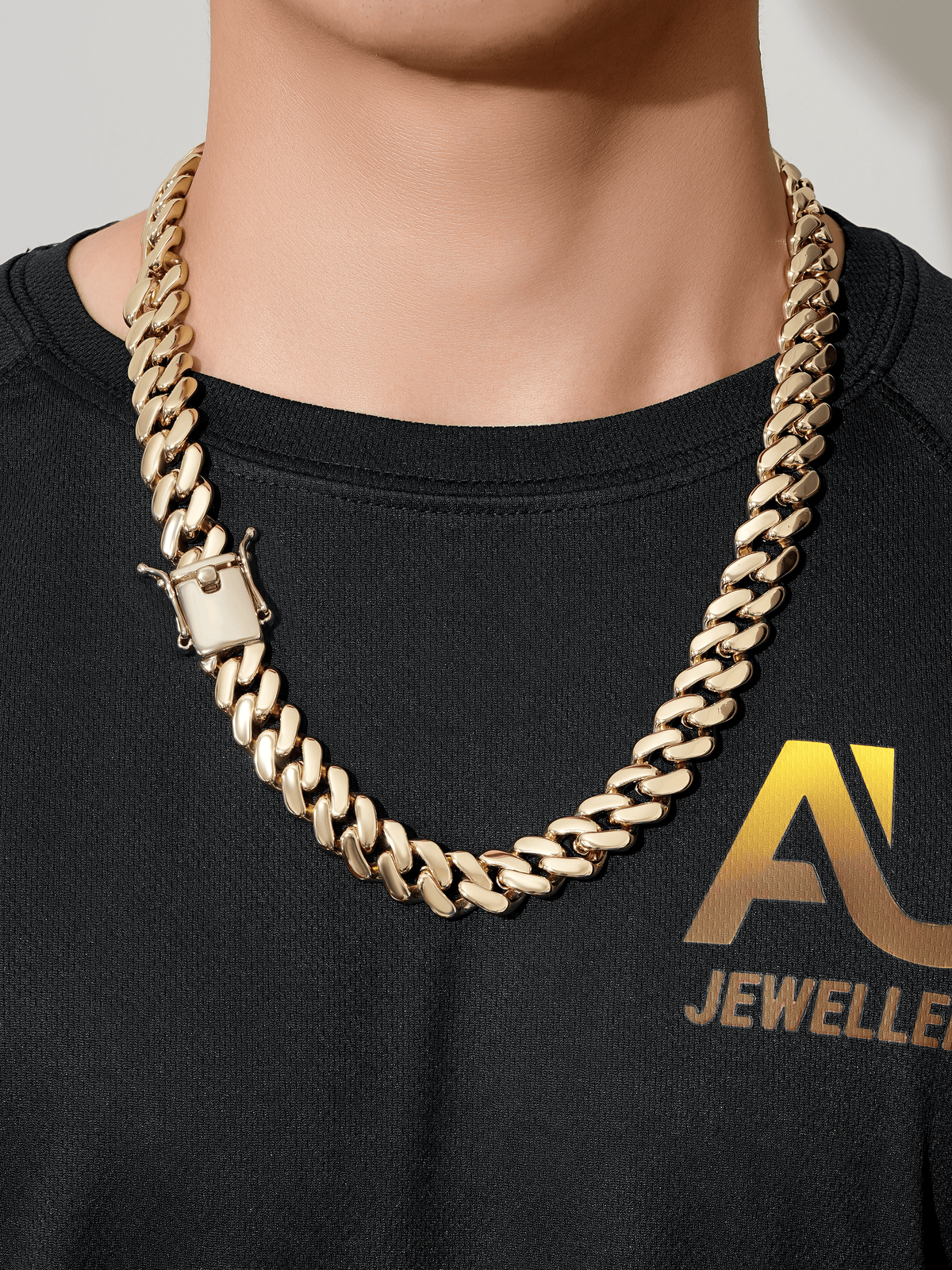 9ct Gold Filled Cuban Chain 15mm