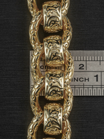 9ct Gold Filled Roller-Ball Belcher Chain 15mm