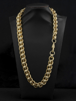 9ct Gold Filled Roller-Ball Belcher Chain 15mm