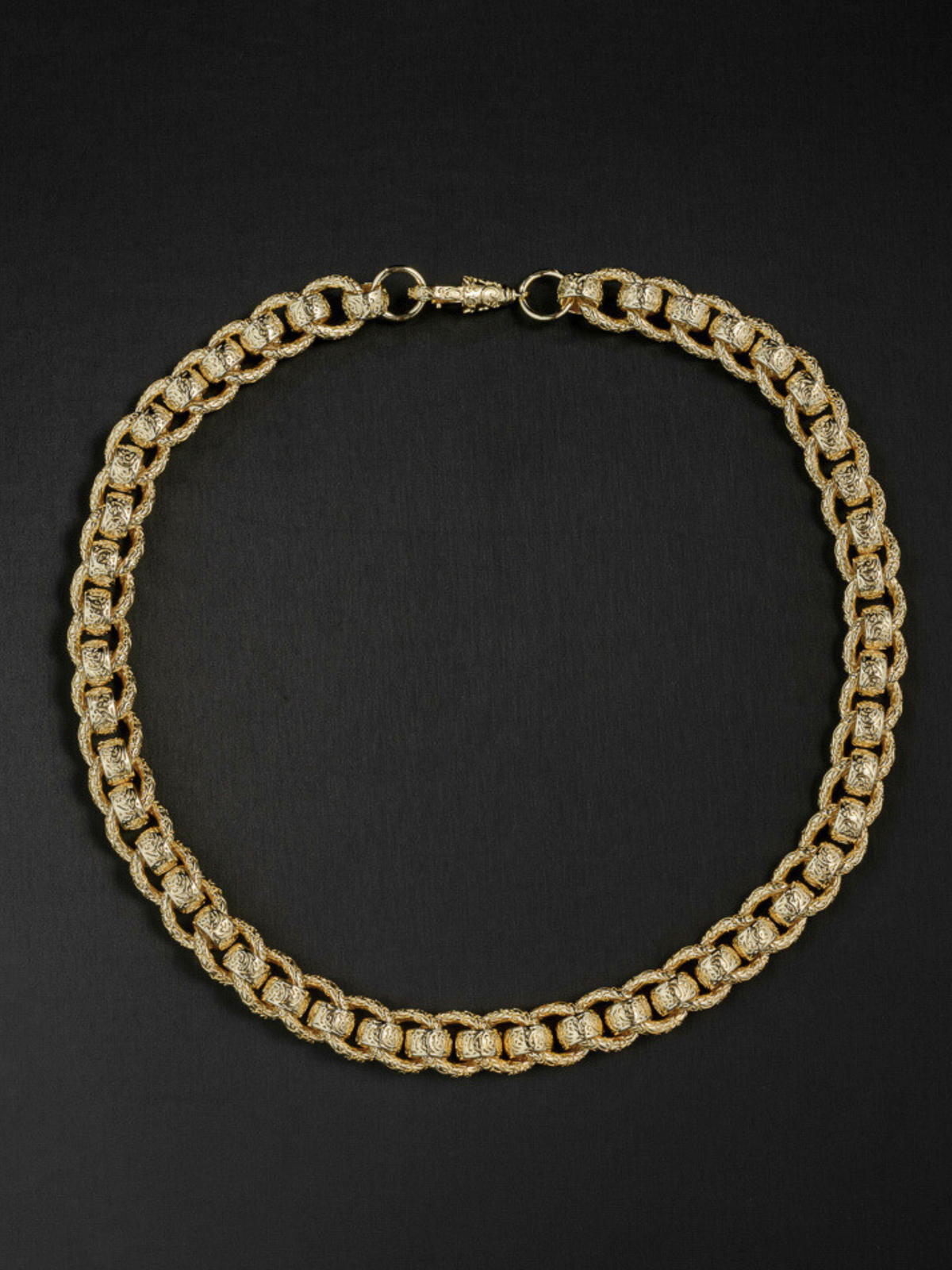 9ct Gold Filled Roller-Ball Belcher Chain 15mm