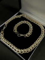 9ct Gold Filled Roller-Ball Belcher Set 15mm