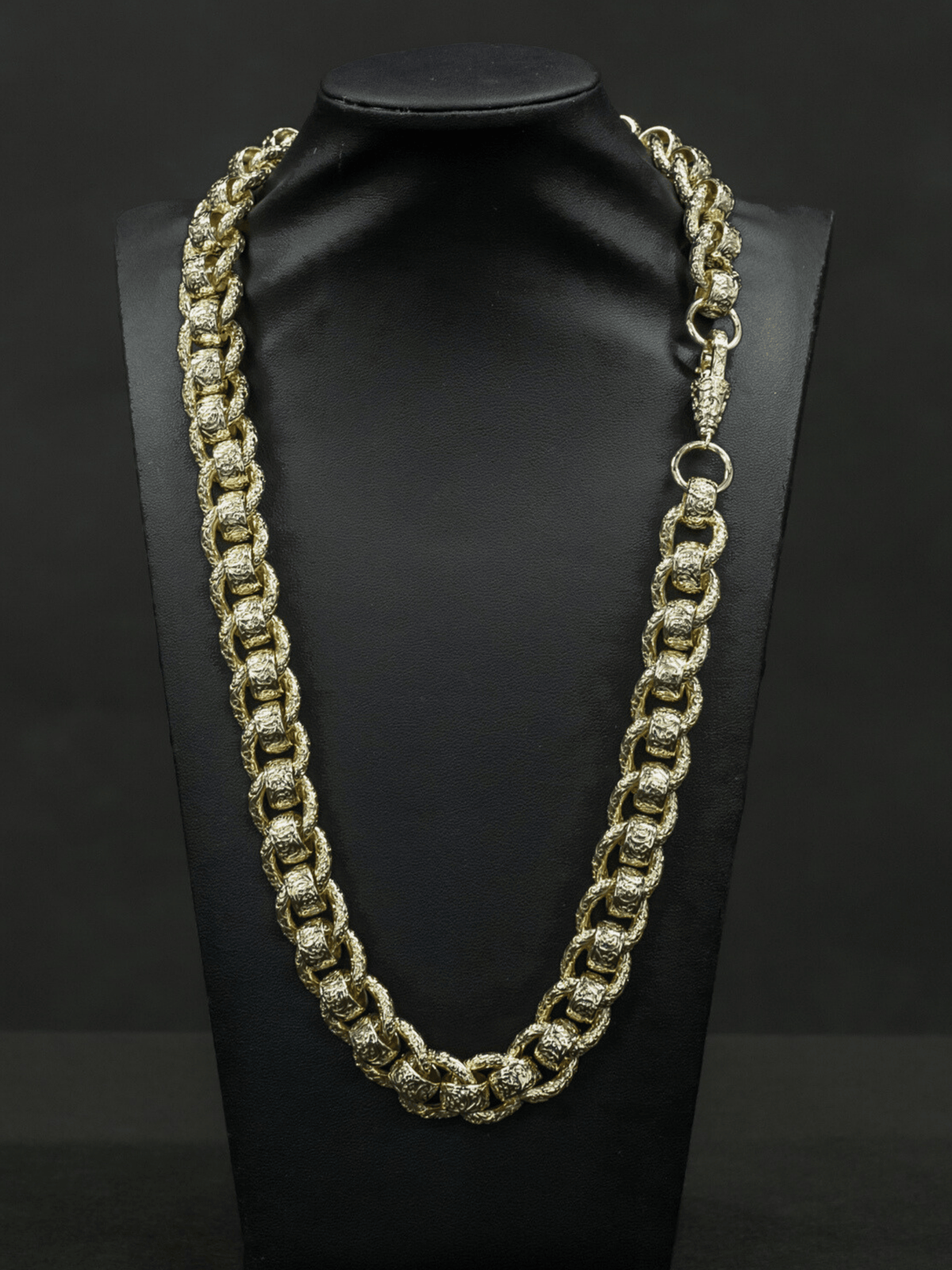 9ct Gold Filled Roller-Ball Belcher Chain 15mm