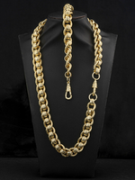 9ct Gold Filled Roller-Ball Belcher Set 15mm